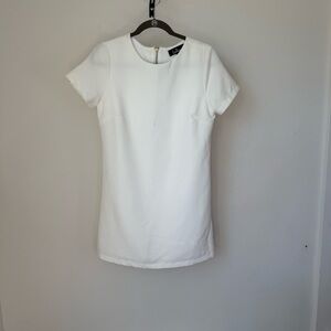Lulus White Short Sleeve Mini Dress | Size Small